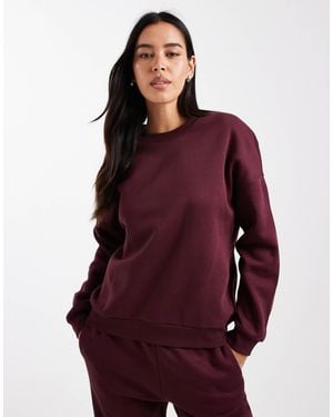 Vero Moda Oversized Sweatshirt Co-ord - Red