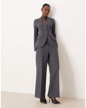 Aware Pantalones De Sastre De Pernera Ancha Premium De (Parte De Un Conjunto) - Gris