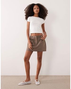 Miss Selfridge Tailored Skort - Natural