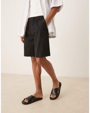 SELECTED Short Met Losse Pasvorm - Zwart