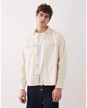 Abercrombie & Fitch Denim Overshirt - White