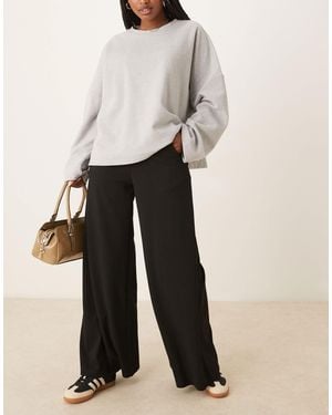 Jdy High Waisted Wide Leg Pants - Black