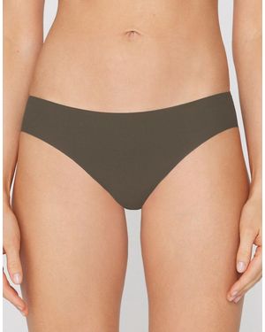 Tezenis Laser-Cut Microfibre Knickers - Grey