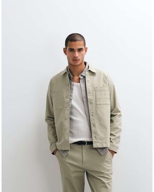 Blend Camicia Squadrata - Neutro