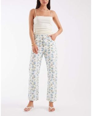 House Of Sunny Hydrangea Jessie Denim Jeans - White