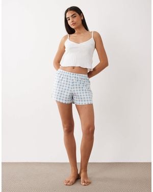 Wednesday's Girl Wednesdays Girl Cami Top And Shorts Pyjama Set - White