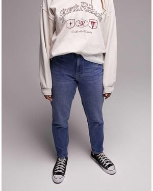 Topshop Hourglass – original – mom-jeans - Blau