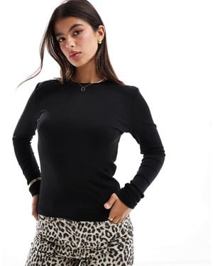 ONLY Long Sleeve Top - Black