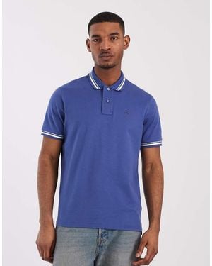 Tommy Hilfiger Tipped Polo Shirt - Blue