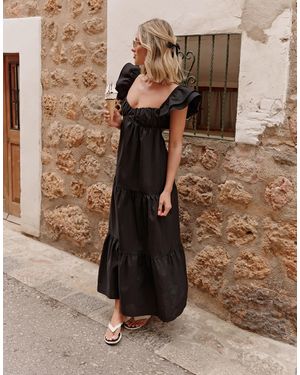 The Frolic X lyds butler – escora – gestuftes maxi-strandkleid - Braun