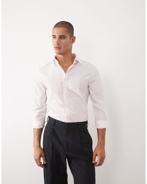 River Island Slim-fit-hemd - Weiß