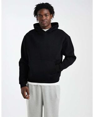 ASOS Essentials Boxy Hoodie - Black