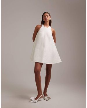 ASOS Structured Mini Shift Wedding Dress - Natural