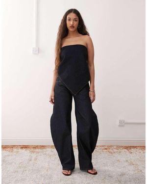 Lioness Horseshoe Barrel Leg Jeans - Blue