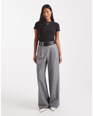 4th + Reckless Petite – elegante hose - Grau
