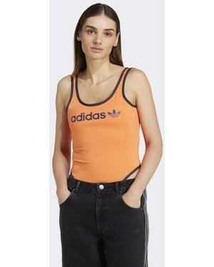 adidas Originals Linear Logo Bodysuit - Blue