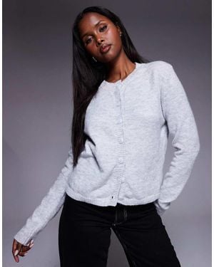 Princess Polly Denmark Soft Knit Button Through Cardigan - White
