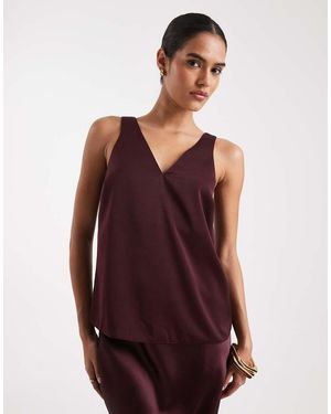 New Look Satin Cami Top - Purple