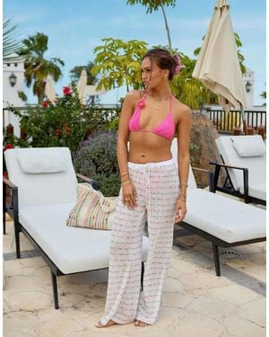 South Beach X Misha Grimes Sequin Beach Trouser - Green