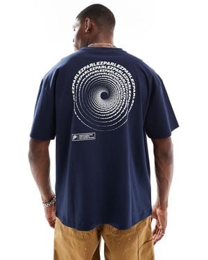 Parlez – luna – oversize-t-shirt - Blau