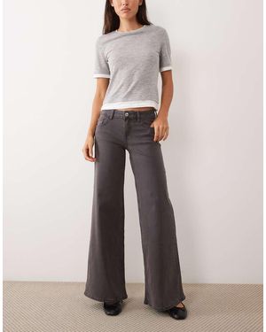 Mango Teen Jeans Met Wijde Pijpen - Wit