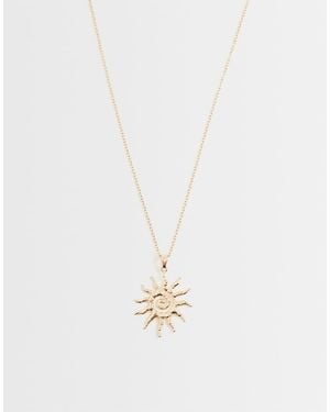 ONLY Sun Necklace - White