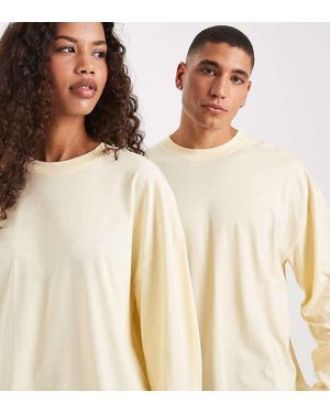 Collusion Unisex Long Sleeve T-shirt - Natural