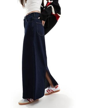 Object Full Denim Maxi Skirt - Blue