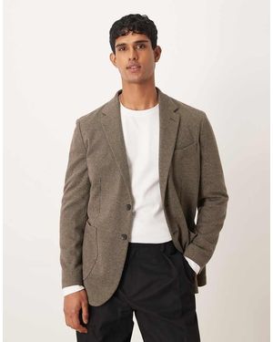 Mango Tweed Blazer - Natural
