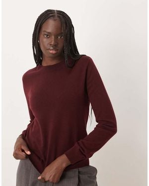 Mango Mock Neck Knitted Top - Purple