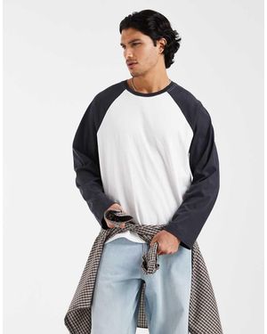 Cotton On Raglan Long Sleeve T-Shirt - Blue