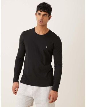 Polo Ralph Lauren Cotton Jersey Lounge Long Sleeve T-shirt - Black