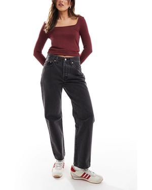 Levi's 501 Crop Straight Fit Jeans - Blue