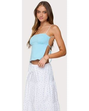 Edikted Jinx Open-Back Top - Blue