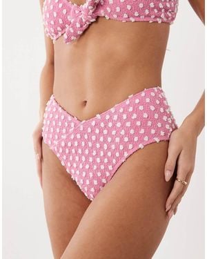 South Beach Wrap Bikini Bottom - Pink