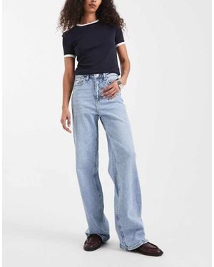 Vero Moda High Rise Wide Leg Jeans - Blue