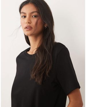ARKET – t-shirt aus reiner baumwolle - Schwarz