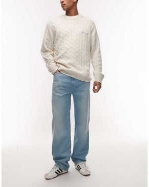 Lacoste Jeans Dritti Lavaggio Chiaro - Blu