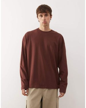 Collusion Long Sleeve T-shirt - Brown