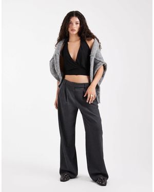 Collusion Wrap Halter Top - Black