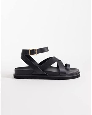 New Look Toe Loop Multistrap Sandal - White