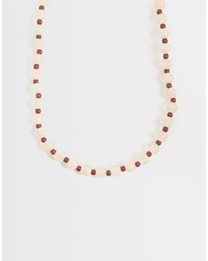 ONLY Beaded Necklace - Natural