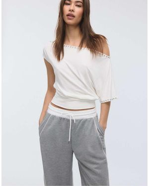 Stradivarius jogger Trousers With Stoppers - Grey
