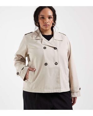 ONLY Korte Trenchcoat - Naturel