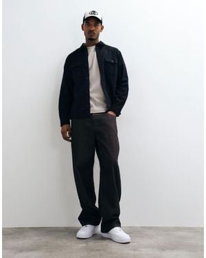 ASOS Hemdjacke aus baumwollköper - Blau