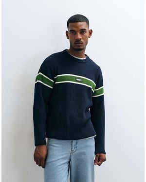 Huf Winnfeild Maglione Lavorato A Maglia - Blu