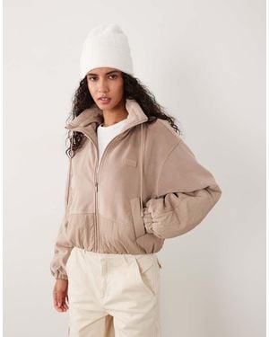 Cotton On Polar Fleece Padded Jacket - Natural
