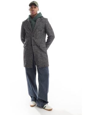 River Island Textured Overcoat - Multicolour