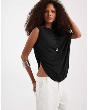 Free People Cascadia Tunic Top - Black