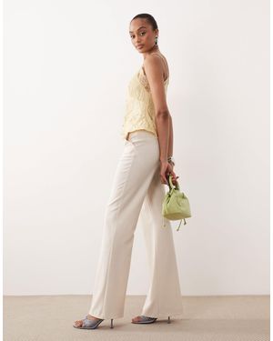 ASOS Tall Tailored Snatch Flare Pants - Natural